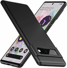 Google Pixel 6 Pro Case Slim Soft Silicone Gel Cover - Matte Black