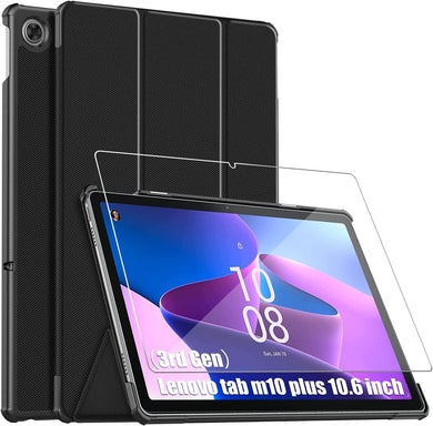 Lenovo Tab M10 Plus 3rd Gen Case Cover & Glass Screen Protector 10.6