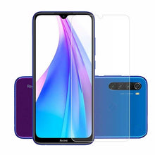 Xiaomi Redmi Note 8T Case Clear Gel Cover & 2 Pack Glass Screen Protector
