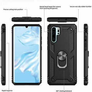 Huawei P30 Pro Case Kickstand Cover & Glass Screen Protector