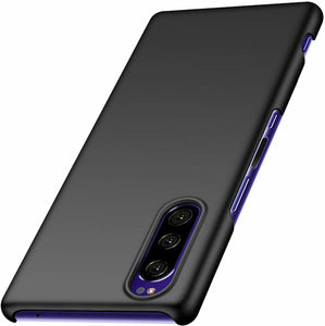 Sony Xperia 5 II Case Slim Hard Cover & Glass Screen Protector