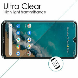 Nokia G50 5G Case Clear Gel Cover & Glass Screen Protector