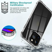 Iphone 14 Case Clear Shockproof Slim  Gel Cover & Glass Screen Protector