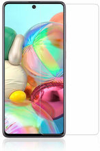 Samsung Galaxy A71 Case Carbon Fibre Cover & Glass Screen Protector