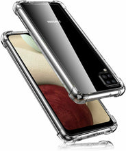 Samsung Galaxy M12 Case Clear Shockproof Cover & Glass Screen Protector