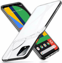 Google Pixel 4 Case Clear Slim Gel Cover & Glass Screen Protector (5.7")
