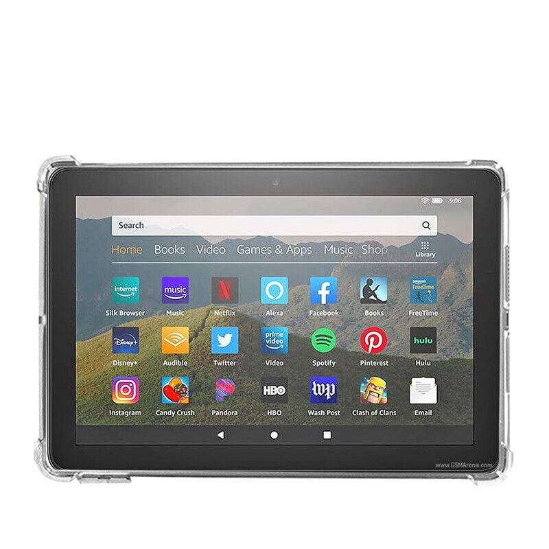 Amazon Fire HD 8 (2022) Case Clear Cover TPU Silicone 12th Gen Tablet