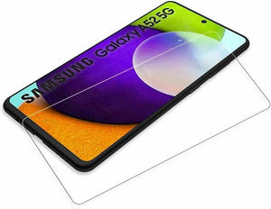 Samsung Galaxy A52s 5G Case Carbon Fibre Cover & Glass Screen Protector