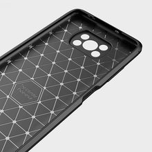 Xiaomi Poco X3 Pro Case Carbon Fibre Cover & Glass Screen Protector