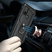 Motorola Moto G30 Case Kickstand Cover & Glass Screen Protector