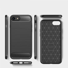 Apple iPhone SE (2020) Carbon Fibre Cover & Glass Screen Protector