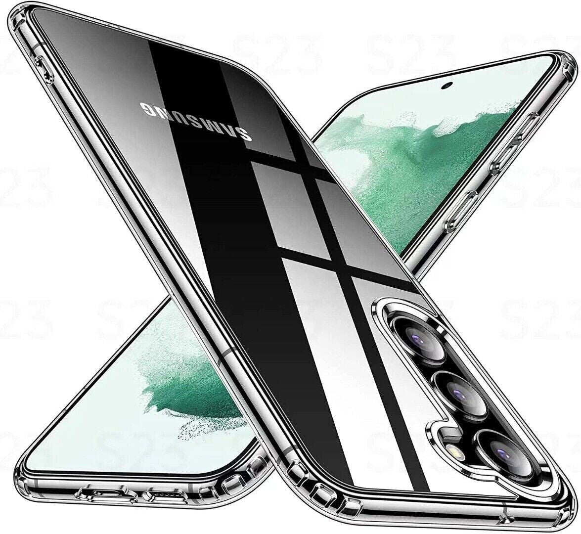 Samsung Galaxy S23 Case Clear Silicone Ultra Slim Gel Cover