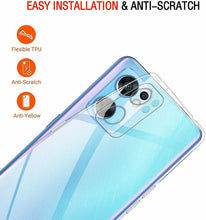 Oppo Find X5 Lite Case Clear Gel Cover & Glass Screen Protector