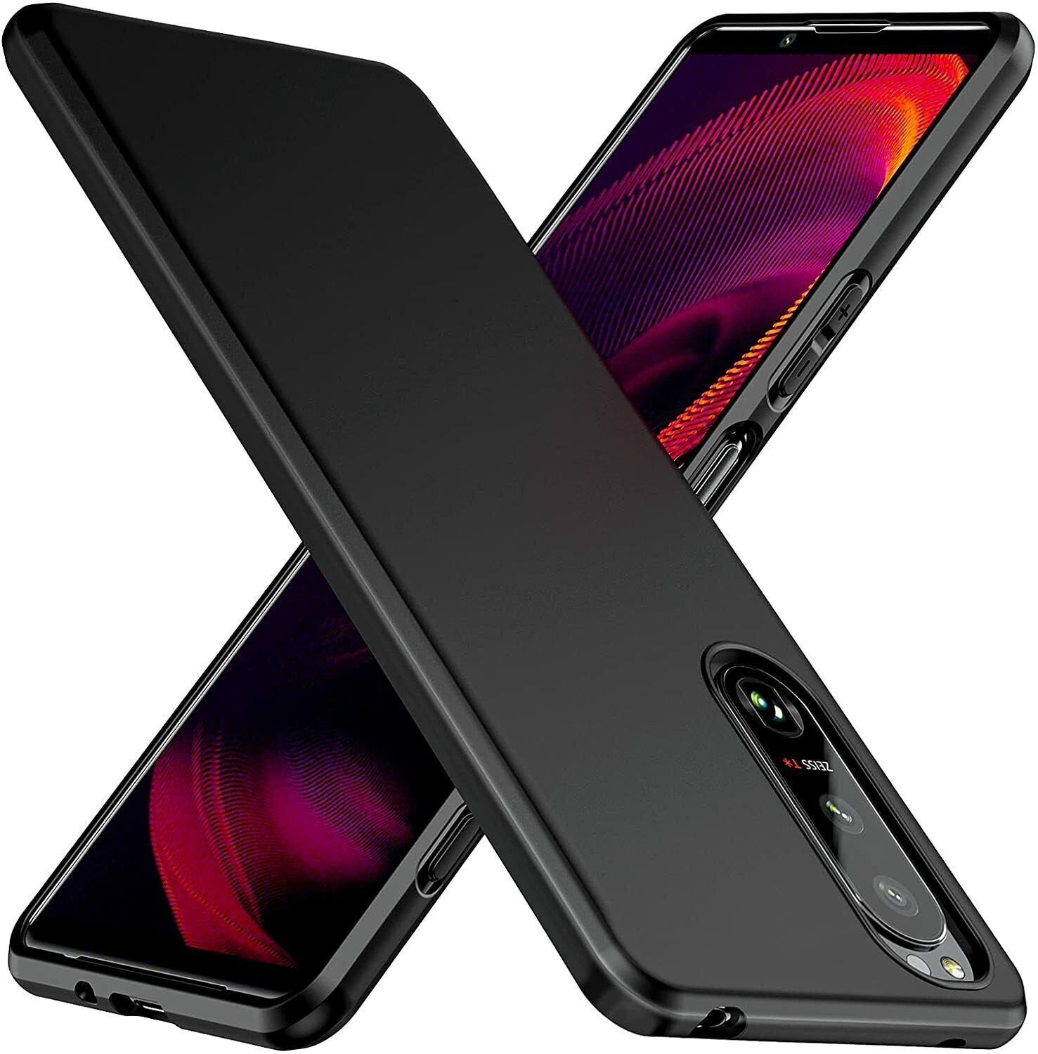 Sony Xperia 5 IV Case Slim Soft Silicone Gel Cover - Matte Black