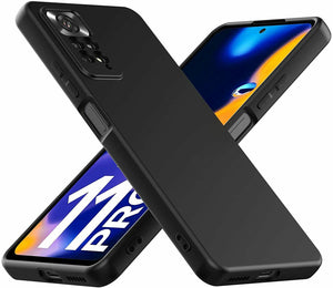 Xiaomi Redmi Note 11 Pro Case Slim Silicone Cover & Glass Screen Protector