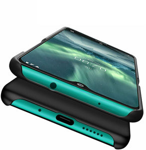 Nokia 7.2 Case Slim Hard Cover & Glass Screen Protector