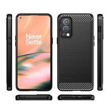 OnePlus Nord 2 5G Case Carbon Fibre Cover & Glass Screen Protector