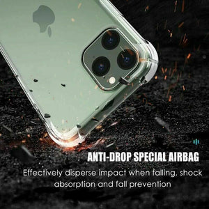 Iphone 14 Case Clear Shockproof Slim  Gel Cover & Glass Screen Protector