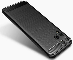Samsung Galaxy A22 (4G) Case Carbon Gel Cover Ultra Slim Shockproof