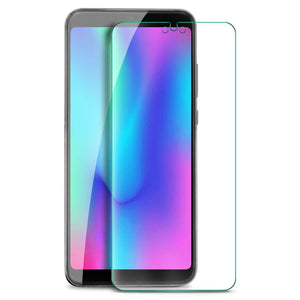 Huawei Honor 10 Lite Case Carbon Fibre Cover & Glass Screen Protector
