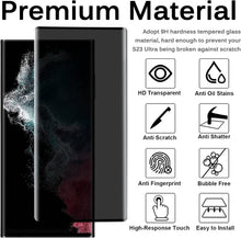 2 Pack Samsung Galaxy S23 Ultra Screen Protector Glass Privacy Anti-Spy