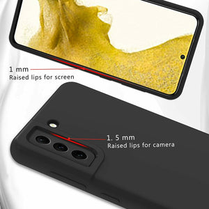 Samsung Galaxy S22 5G Case Slim Soft Silicone Gel Cover Black