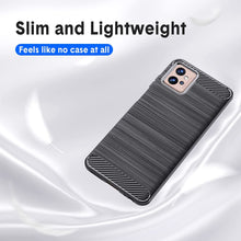 Motorola Moto G32 Case Carbon Fibre Gel Cover Ultra Slim Shockproof