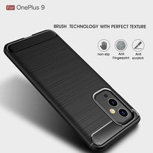 OnePlus 9 Case Carbon Fibre Cover & Glass Screen Protector