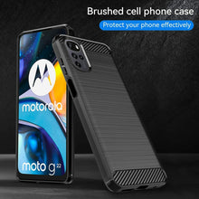 Motorola Moto G22 Case Carbon Fibre Gel Cover Ultra Slim Shockproof