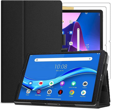 Lenovo M10 3rd Gen Case Leather Folio Stand Cover Screen Protector 10.1