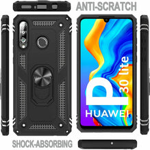 Huawei P30 lite New Edition Case Kickstand Cover & Glass Screen Protector