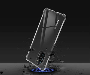 Xiaomi Mi 11i Case Clear Shockproof Cover & Glass Screen Protector