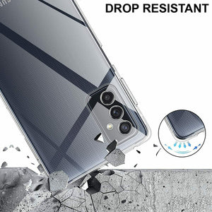 Samsung Galaxy A13 5G Case Clear Slim Gel Cover & 2X Glass Screen Protector