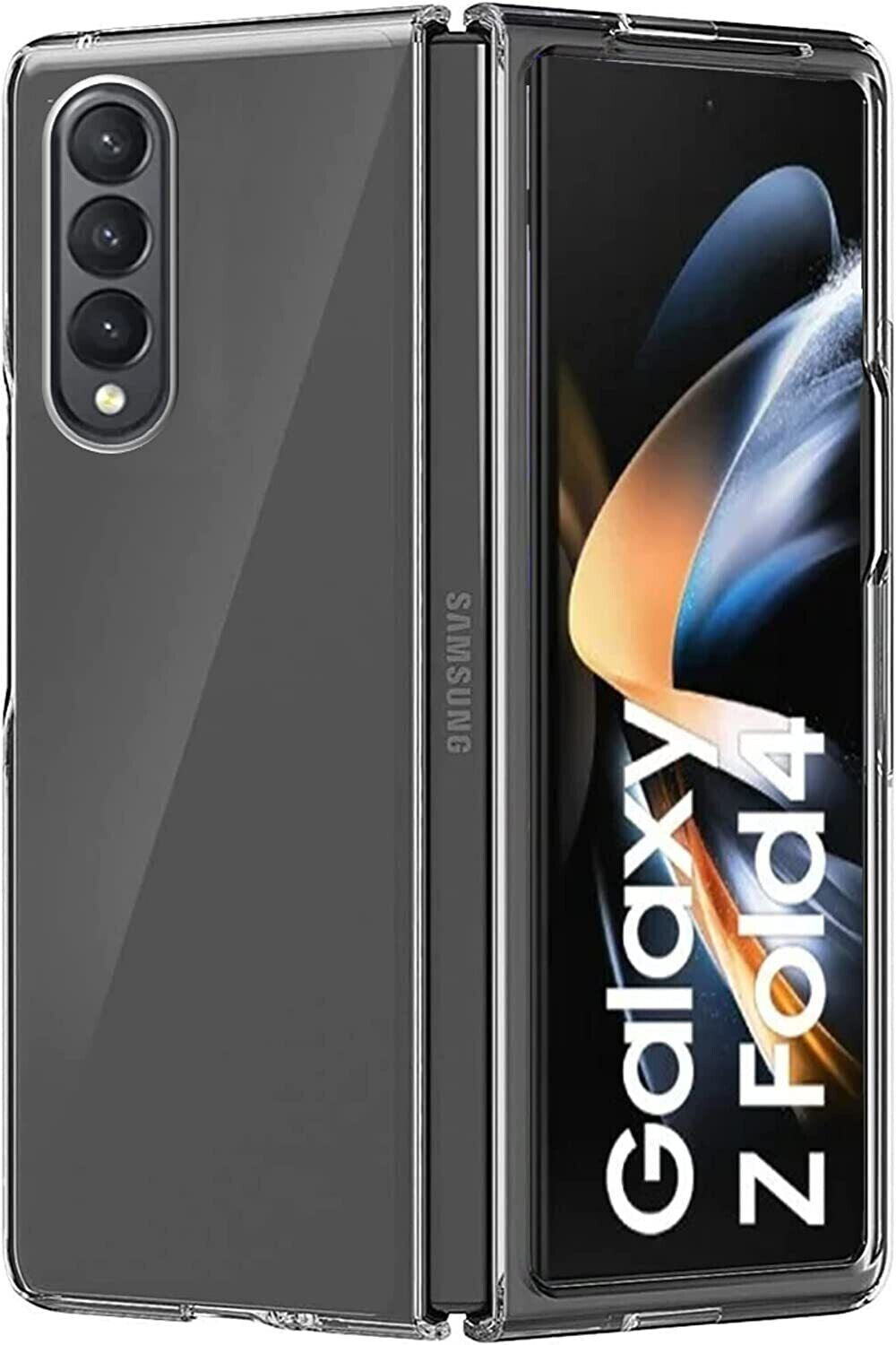 Samsung Galaxy Z Fold 4 Case Clear Silicone Slim Shockproof Gel Hard Cover