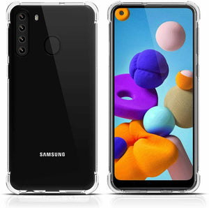 Samsung Galaxy A21s Case Clear Silicone Slim Shockproof Gel Cover