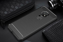 Nokia 6.2 Case Carbon Fibre Cover & Glass Screen Protector