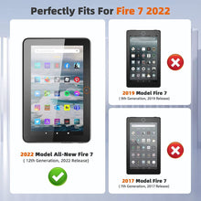 Amazon Fire 7" 12th Generation 2022 Case Premium Smart Book Stand Cover