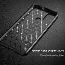 Motorola Moto G20 Case Carbon Slim Cover & Glass Screen Protector
