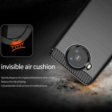 Nokia 8.3 5G Case Carbon Fibre Cover & Glass Screen Protector