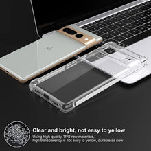 Google Pixel 7 Pro Case Clear Shockproof Cover & Glass Screen Protector