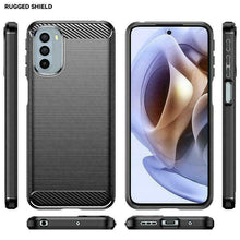 Nokia G21 Case Carbon Fibre Cover & Glass Screen Protector