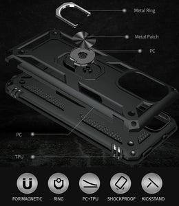 Xiaomi Poco F3 Case Kickstand Shockproof Ring Cover