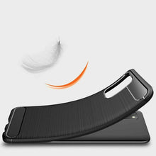 Samsung Galaxy A03s Case Carbon Fibre Gel Cover Ultra Slim Shockproof