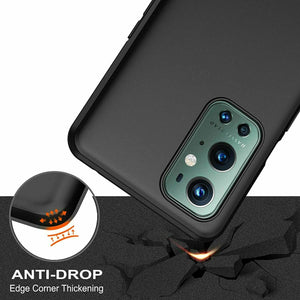 OnePlus 9 Pro Case Slim Gel Cover & Full Glass Screen Protector
