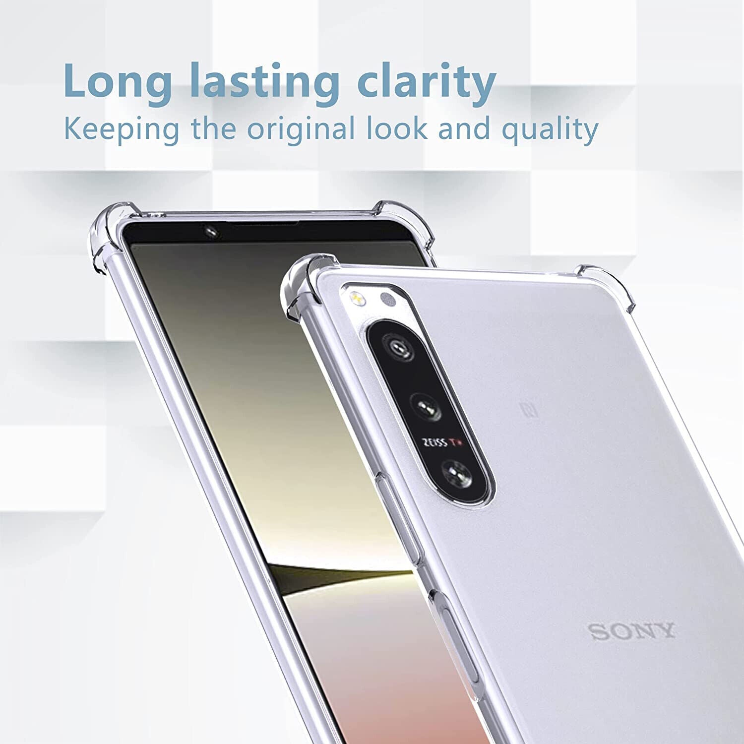 Sony Xperia 5 IV Case Clear Silicone Slim Shockproof Gel Cover