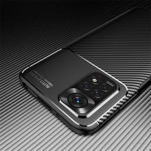 Xiaomi Redmi 10 Case Carbon Slim Cover & Glass Screen Protector
