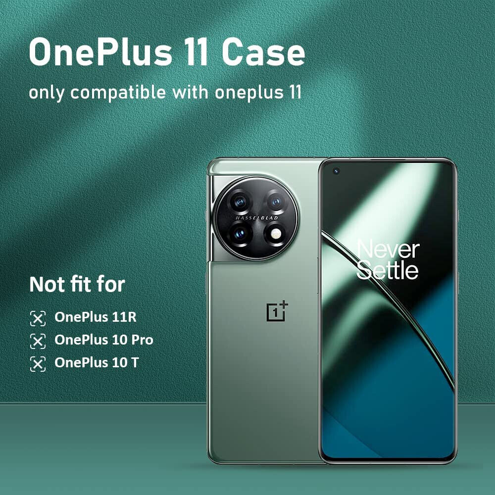 OnePlus 11 Case, Slim Clear Silicone Shockproof  Gel Phone Cover