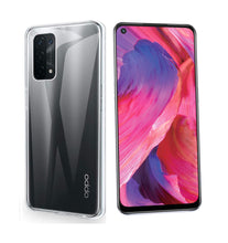 Oppo A74 5G Case Clear Gel Cover & Glass Screen Protector