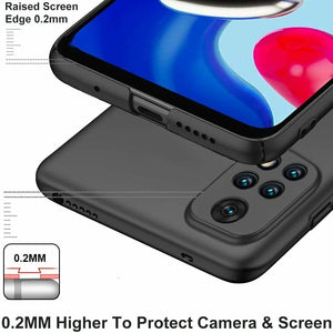 Xiaomi Redmi Note 11S Case Ultra Slim Hard Back Cover - Matte Black 6.43"
