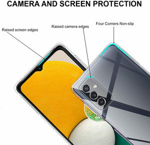 Samsung Galaxy A13 5G Case Clear Slim Gel Cover & 2X Glass Screen Protector
